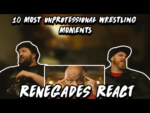 Top 10 Most UNPROFESSIONAL Wrestling Moments Caught On Camera - @partsFUNknown | RENEGADES REACT TO