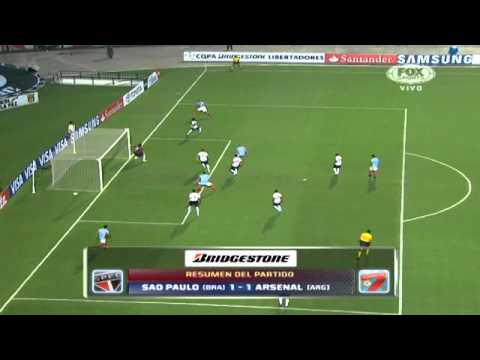 Sao Paulo 1 - 1 Arsenal de Sarandí Copa Libertadores 2013