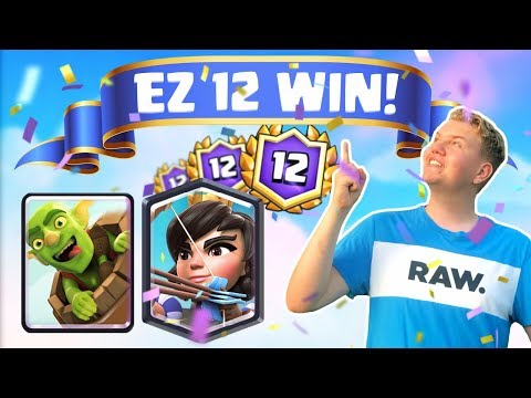 EZ 12 WIN! Prince Log Bait Cycle Deck LIVE Grand Challenge Gameplay - Clash Royale