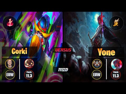 MagiFelix CORKI (Mid) [Electrocute] VS YONE - Challenger EUW Patch 11.3