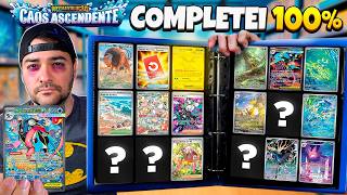 Completei a Coleção de Carta Pokémon Caos Ascendente