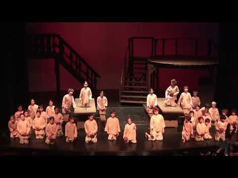 Performance of 'Food, Glorious Food' in Oliver! musical