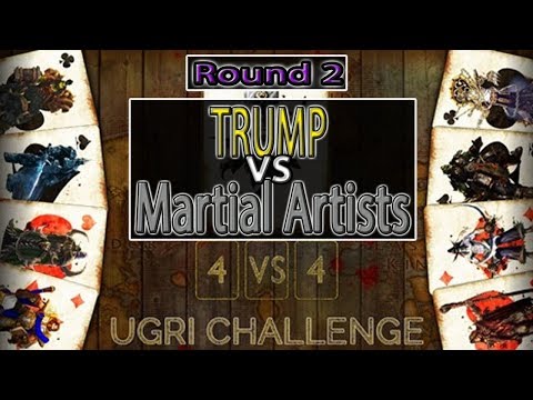 Warcraft 3 - 4on4 Ugri Challenge | Round 2 | TRUMP vs Martial Artists