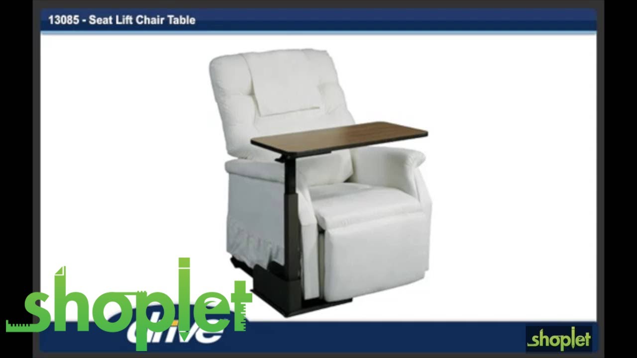 Drive Devilbiss Healthcare Seat Lift Chair Overbed Table, Right Side