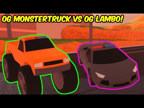 OG LAMBO is FASTER than OG MONSTERTRUCK??? | Roblox Jailbreak Speed Test