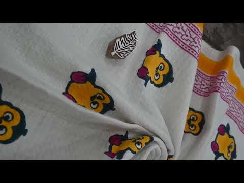 Cotton Block Print Baby  Towels