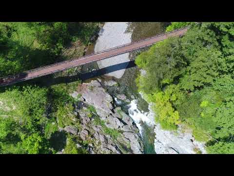 Ishibunebashi Bridge in spring green
