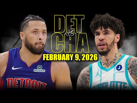 Detroit Pistons vs Charlotte Hornets Full Game Highlights – February 9, 2026 | NBA Season