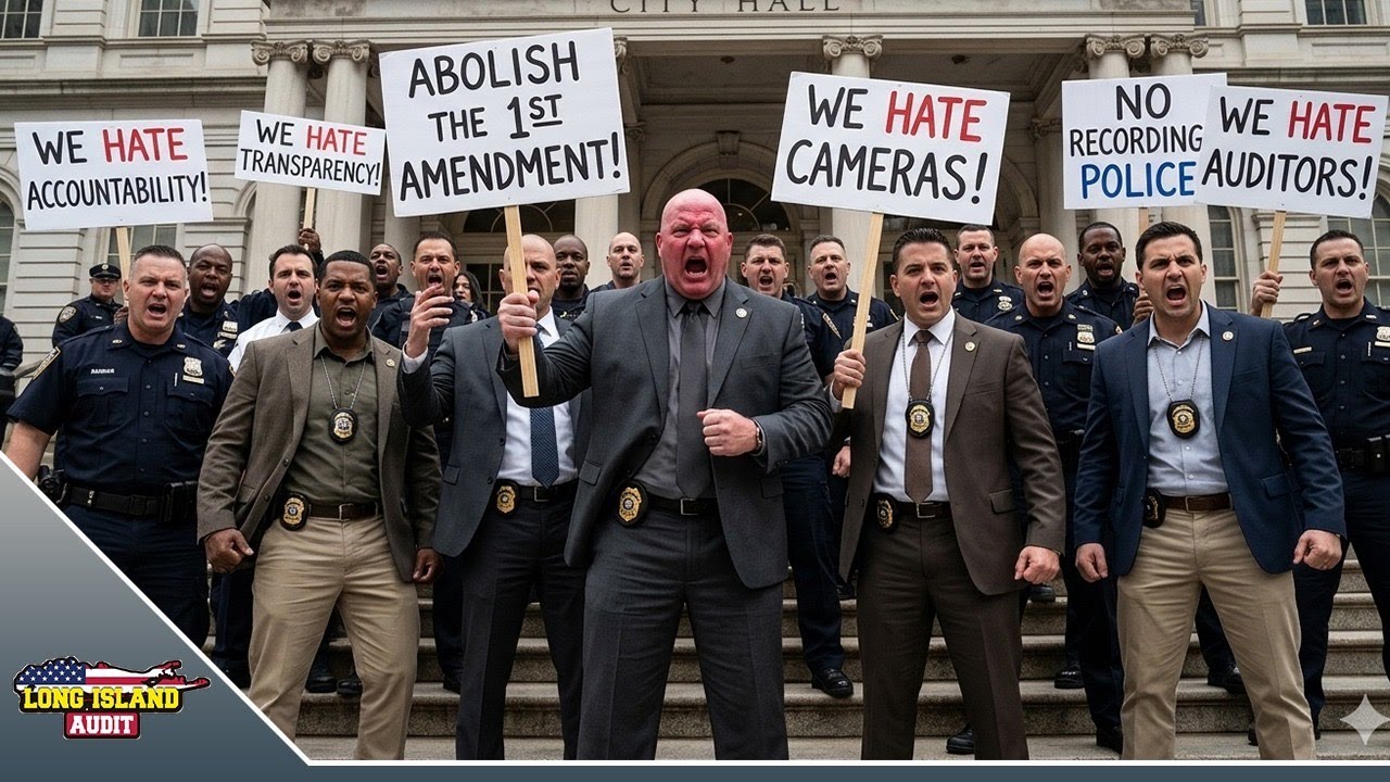 NYS Police Unions PROTEST  1st Amendment - Police HATE Cameras! LIVE Coverage!