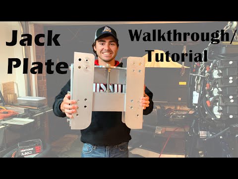 Bass Boat Jack Plate Replacement Walk-though (18ft Fiberglass Boat)
