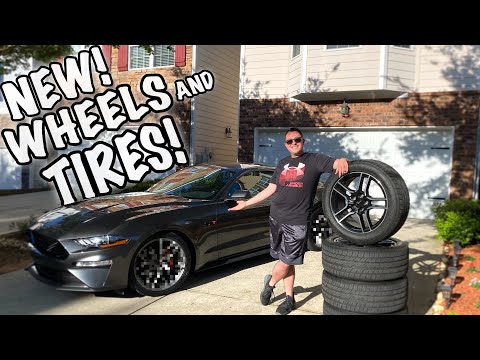 These Wheels And Tires COMPLETELY Change The Look Of The Mustang!! RTR Tech 7s!