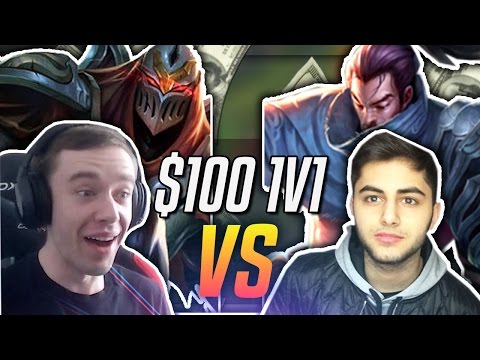REDMERCY (ZED) VS YASSUO (YASUO) ONLY! | $100 1v1 SHOWDOWN!! - League of Legends