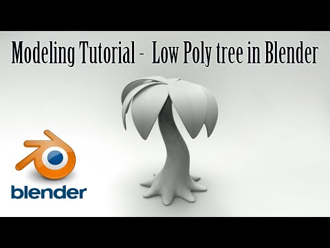 Stylized Low Poly Tree Modeling - Step-by-Step Blender Tutorial