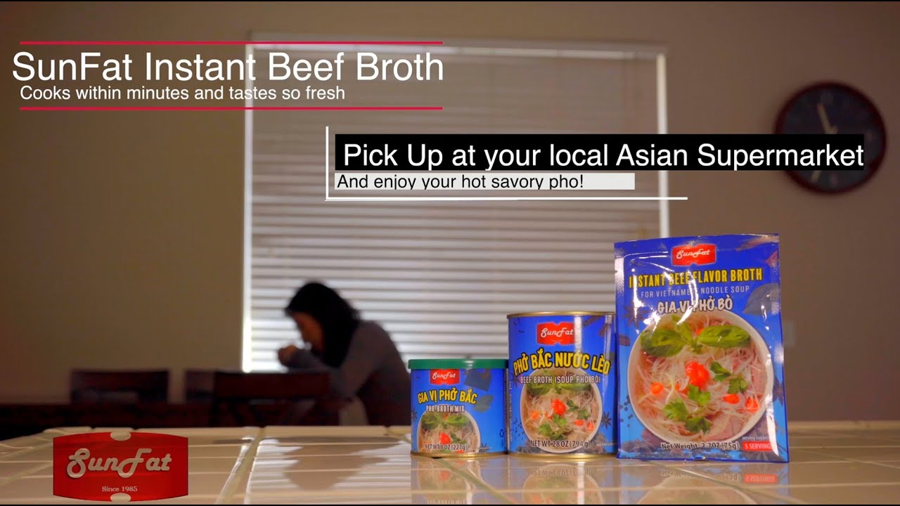 Sunfat Instant Pho (Beef) Broth Mix
