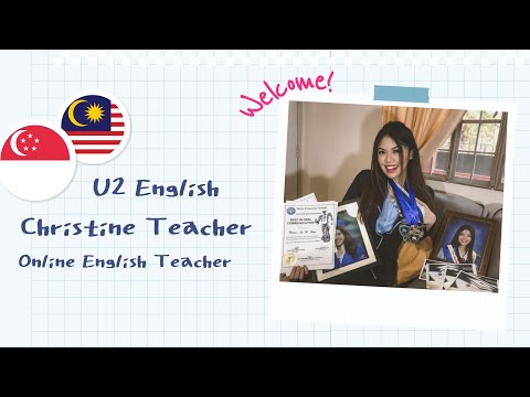 U2 English Christine 원어민 화상영어 선생님 자기소개 영상
