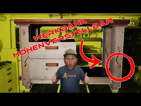 Werkbank für Kinder selber bauen - Höhenverstellbar und stabil