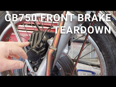 Honda CB750 Front Brake Caliper Strip Down | Using A Grease Gun to Remove a Seized Piston | Part 15
