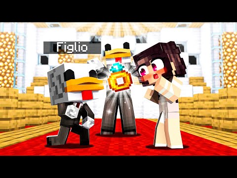 MIO FIGLIO SI SPOSA SU MINECRAFT