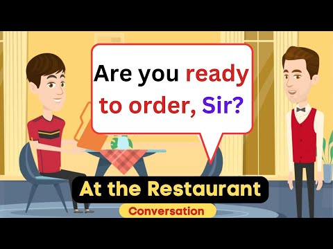 Conversation at the Restaurant (Menu Recommendation and Ordering Food) English Conversation Practice