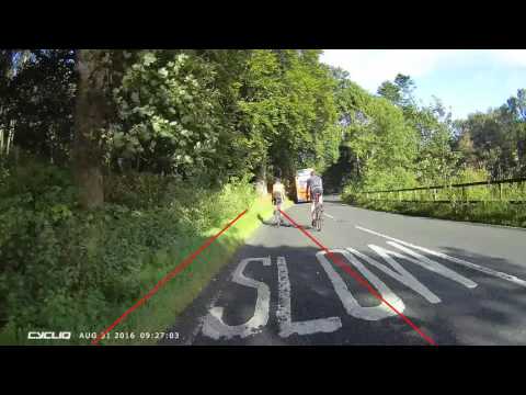 Close call with bus on Pitknappie