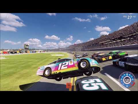 Nascar Heat 3 Crash Compilation - Talladega Edition (10 Minutes Long!)