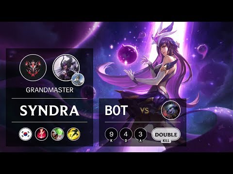 Syndra Bot vs Tristana - KR Grandmaster Patch 9.11