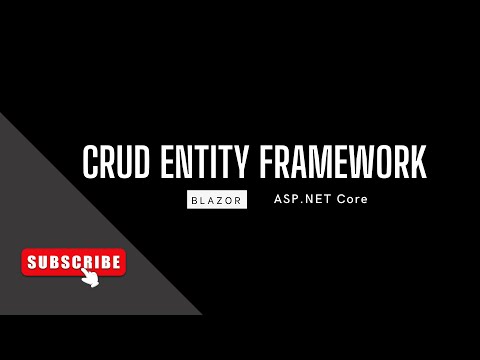 CRUD Using Blazor And Entity Framework Core in ASP.NET Core - Parti 1