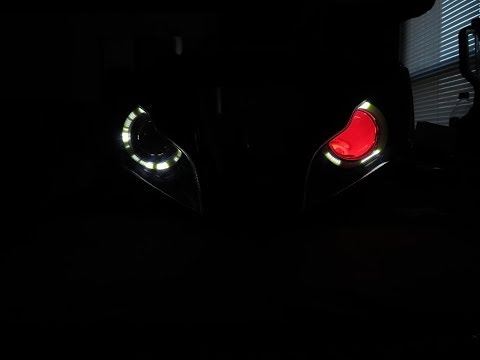 How to Repair aftermarket angel/demon eye headlight & install DRL