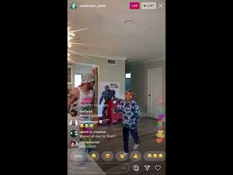 Anderson .Paak shows his Jewelz dance with son on IG Live (April 10, 2020)