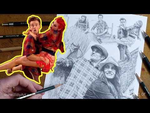 Joe Sugg and Dianne Buswell on Strictly Come Dancing Thatcher Joe Charleston Drawing