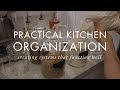 Kitchen Declutter, Organization, and TOUR: Functional Storage Ideas for Small Kitchens