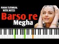 barso re megha - venmegam mutta song - guru - 🎹 piano notes