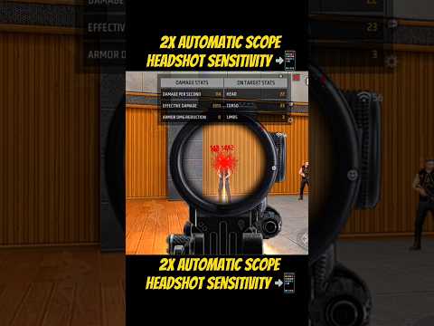 2x Automatic Scope headshot sensitivity settings 📲 [FREEFIRE] #foryou #freefire #freefirehighlights