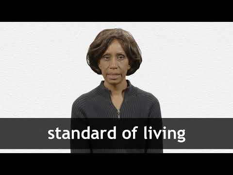 How to pronounce STANDARD OF LIVING in American English