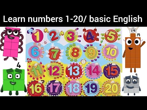 Learn numbers 1-20/ Basic English learning/ Learn Numbers in words