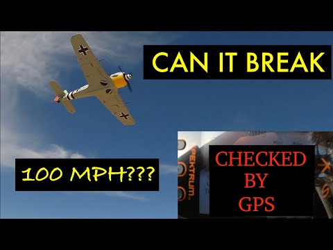 EFlite Focke-Wulf 190:  MAIDEN, REVIEW & SPEED TEST