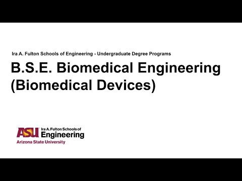 Asu Biomedical Engineering Major Map