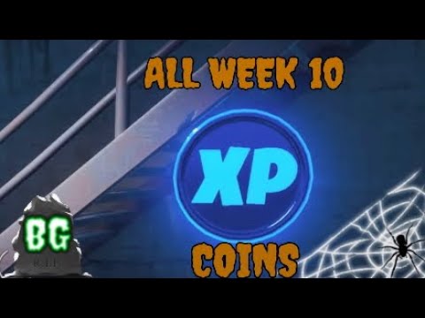 Fortnite battle royale ALL week 10 blue XP COINS.