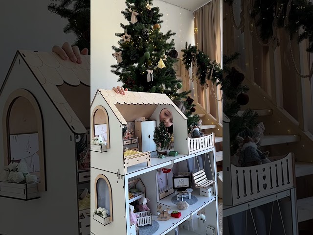 "ЛЮКС ЛАЙТ Сканді" ляльковий будиночок NestWood для Барбі + вітальня Відео