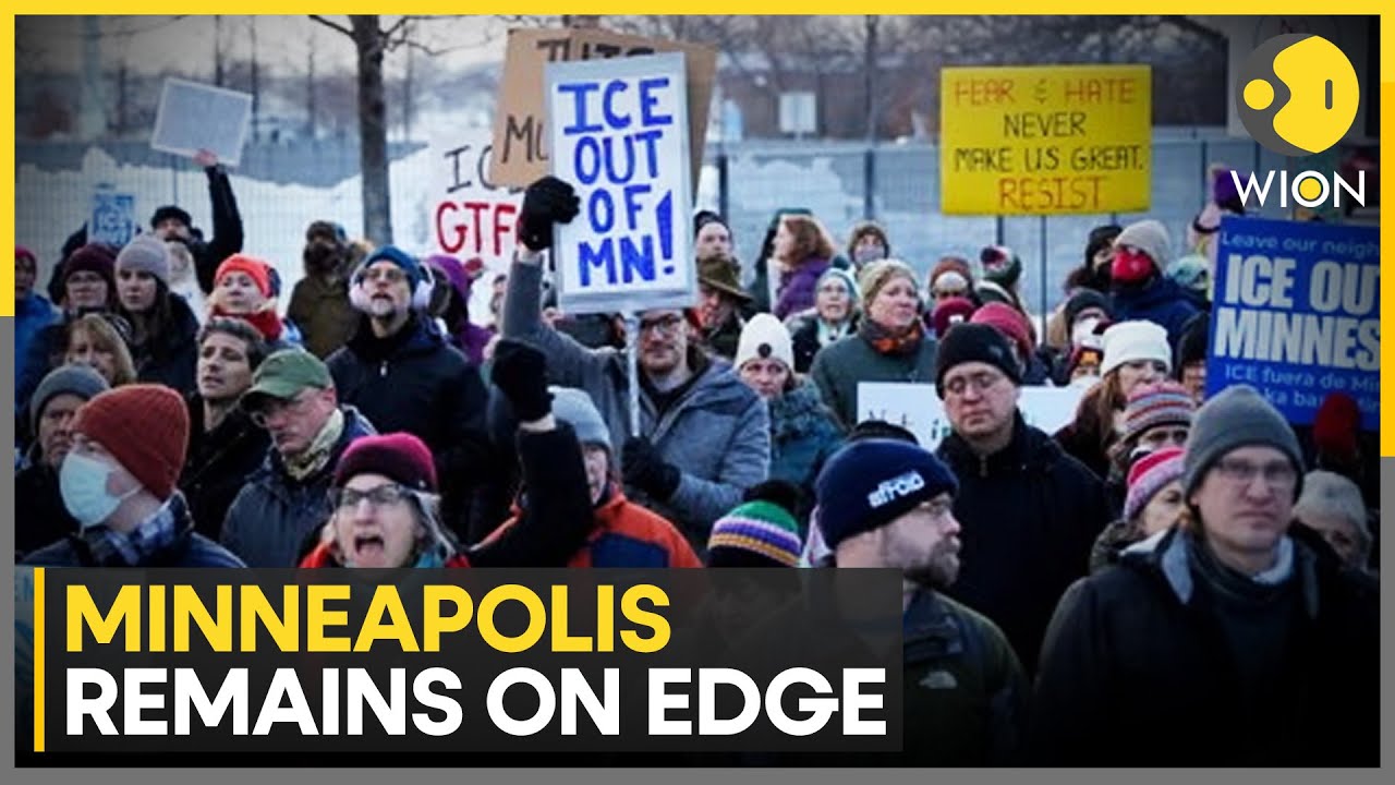 Minneapolis Protest: Anti-Ice Protesters Clash with Far-Right Group | WION NEWS