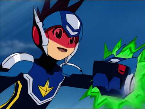(Official) Mega Man Star Force Episode 10 - Mega Man Express and Wolf Woods