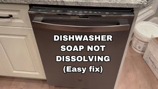 Dishwasher Soap not Dissolving - how to fix