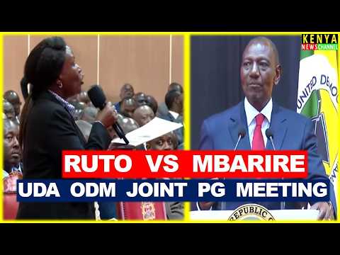 HEATED Moment as ANGRY Cecilly Mbarire addresses Ruto face to face at UDA ODM PG on Gender Rule