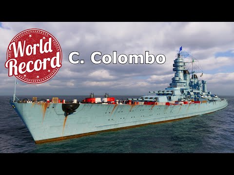 World of WarShips Cristoforo Colombo - 6 Kills 412K Damage | NEW WORLD RECORD !