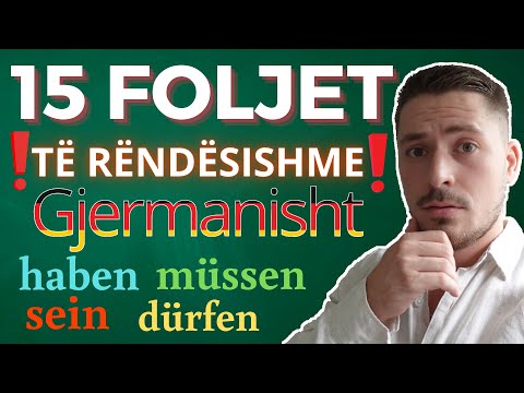 THE 15 MOST IMPORTANT VERBS IN GERMAN