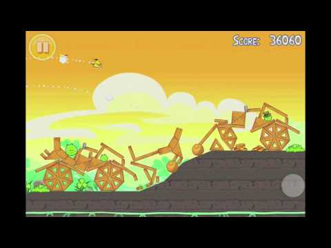 Angry Birds Seasons Go Green, Get Lucky 3 Star Walkthrough Level 10