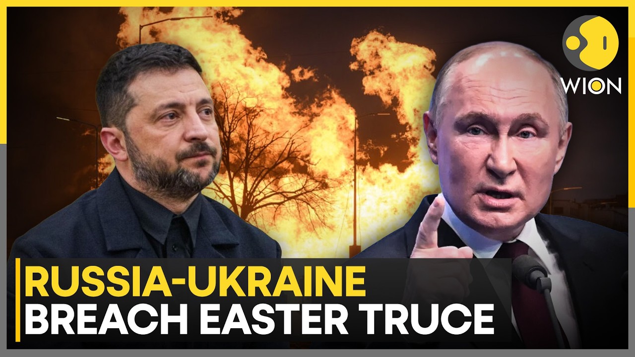 Russia-Ukraine War: Moscow & Kyiv Trade Fire & Barbs Breaching Orthodox Easter Ceasefire | WION News