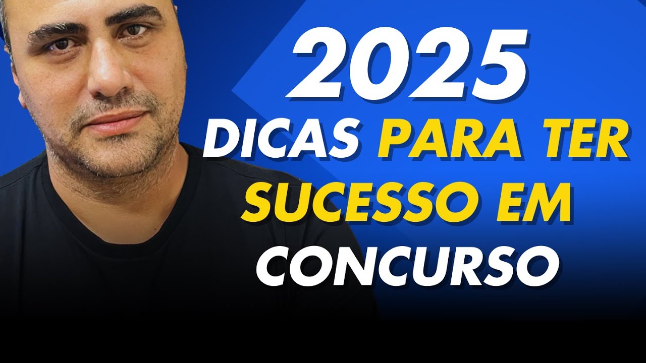 Primeiro vídeo de 2025 | Como se preparar para concurso em 2025