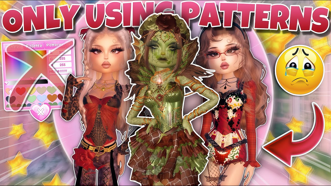 ONLY Using *PATTERNS* In Dress To Impress!! (Roblox)