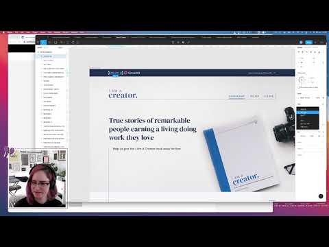 Building the I Am A Creator website in Webflow - Part 1 full stream replay